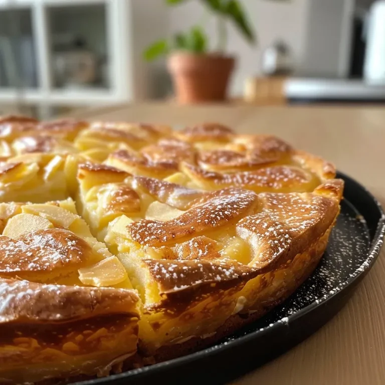 ['A close-up side view of a slice of Quittenkuchen, showcasing its golden crust and rich filling.', 'A detailed view of a juicy Quittenkuchen slice with a crumbly texture and visible quince pieces.', 'A slice of moist Quittenkuchen displayed against a soft background, highlighting its layers and toppings.', 'A vibrant slice of Quittenkuchen, featuring almond flakes on top and a shiny glaze.']
