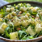 ['Close-up of a salad featuring figs and goat cheese, garnished with walnuts and red onion.', "A vibrant salad with arugula, lamb's lettuce, fresh figs, and creamy goat cheese.", 'Detailed view of a mixed salad topped with figs, goat cheese, and walnuts.', 'Side perspective of a goat cheese and fig salad, showcasing its fresh ingredients.']