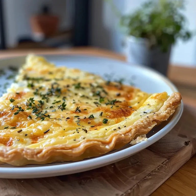 ['Close-up view of a slice of Sellerie Quiche, showcasing its golden crust and creamy filling.', 'Side angle photo of a freshly baked Sellerie Quiche with visible celery and cheese layers.', 'Detailed close-up of a Sellerie Quiche slice, highlighting the texture and ingredients on the surface.', 'Appetizing view of a baked Sellerie Quiche, emphasizing the crust and mixed vegetable filling.']