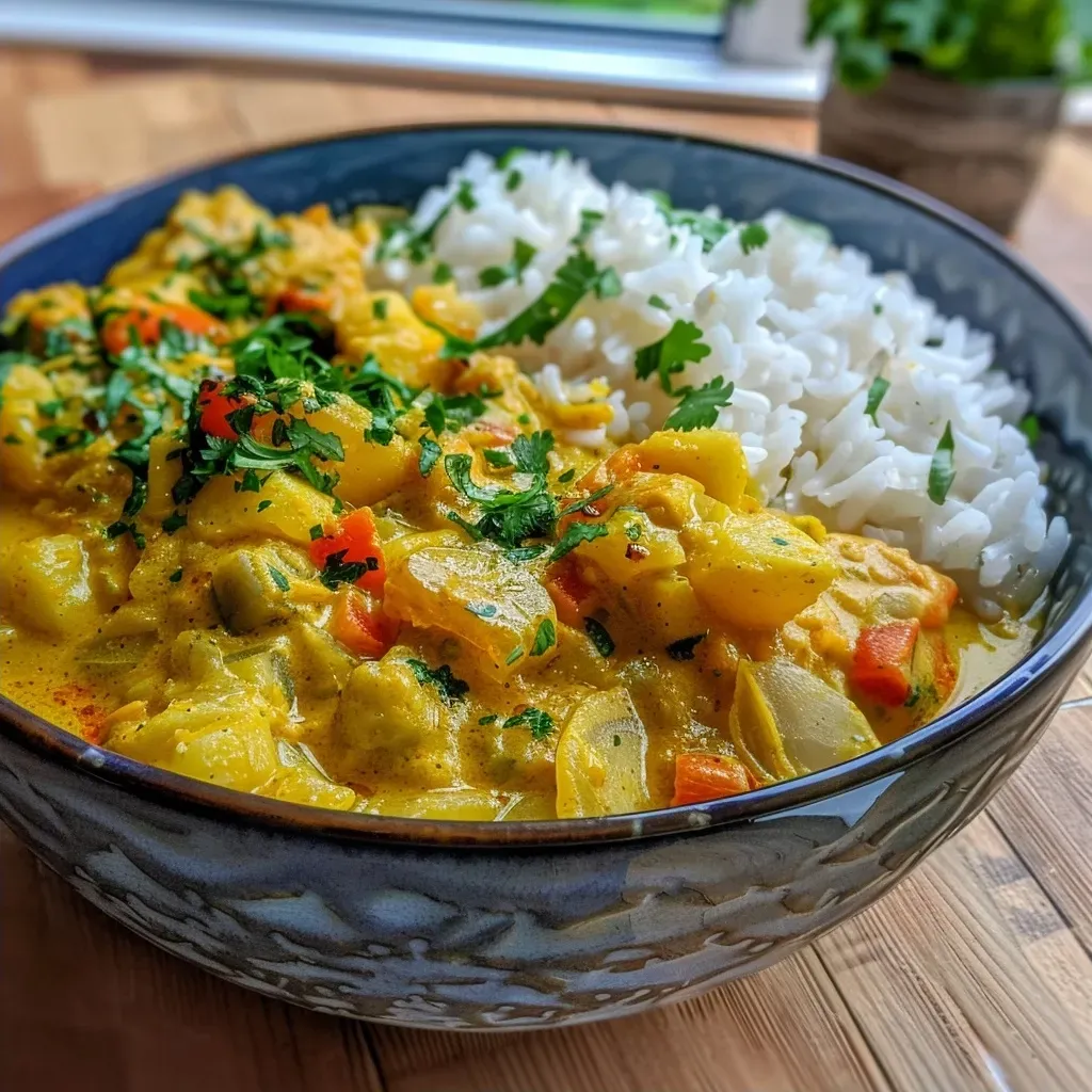 ['A close-up view of a bowl of Spitzkohl Curry with vibrant colors.', 'Juicy Spitzkohl Curry served in a bowl, showcasing fresh ingredients.', 'A detailed shot of Spitzkohl Curry, highlighting its rich texture and bright colors.', 'A side view of a delicious Spitzkohl Curry, emphasizing the different vegetables used.']