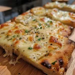 ['Close-up view of Stangensellerie Häppchen with Gorgonzola and paprika.', 'Side view of a bite-sized celery appetizer topped with creamy cheese.', 'Juicy Stangensellerie Häppchen featuring vibrant green celery and rich Gorgonzola.', 'Delicious celery sticks filled with a herbed cheese mixture and spices.']