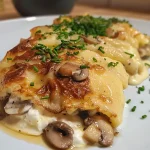 ['A close-up side view of a juicy Steinpilz Omelett Rolle, showcasing its golden-brown color and rich filling.', 'A mouthwatering Steinpilz Omelett Rolle displayed from the side, highlighting the luscious ingredients and texture.', 'A detailed view of a decadent Steinpilz Omelett Rolle, featuring visible mushrooms and a fluffy omelet exterior.', 'A side angle of a Steinpilz Omelett Rolle, revealing the savory filling and golden edges.']