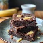 ['Close-up view of juicy Süßkartoffel Brownies with a rich chocolate color.', 'Side view of delicious Süßkartoffel Brownies showcasing a moist texture.', 'Mouth-watering Süßkartoffel Brownies displayed on a plate, highlighting their dense appearance.', 'A tempting slice of Süßkartoffel Brownies, rich in color and topped with a sprinkle of cocoa.']