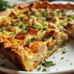 ['A close-up view of a slice of Wirsing Quiche, showcasing the golden crust and green filling.', 'Side view of a delicious serving of Wirsing Quiche on a plate, highlighting its creamy texture and flaky pastry.', 'A close-up of a juicy, freshly baked Wirsing Quiche, revealing layers of savory ingredients.', 'Detailed shot of a slice of Wirsing Quiche, emphasizing the vibrant colors of the filling and crispy crust.']