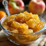 ['Close-up of smooth Apfel-Zimt Marmelade in a jar, showcasing its glossy texture.', 'Side view of Apfel-Zimt Marmelade, highlighting its vibrant apple color and cinnamon hints.', 'Delicious Apfel-Zimt Marmelade in a glass jar, with a focus on its creamy consistency.', 'Smooth and glossy Apfel-Zimt Marmelade displayed in a jar, emphasizing its appetizing appearance.']
