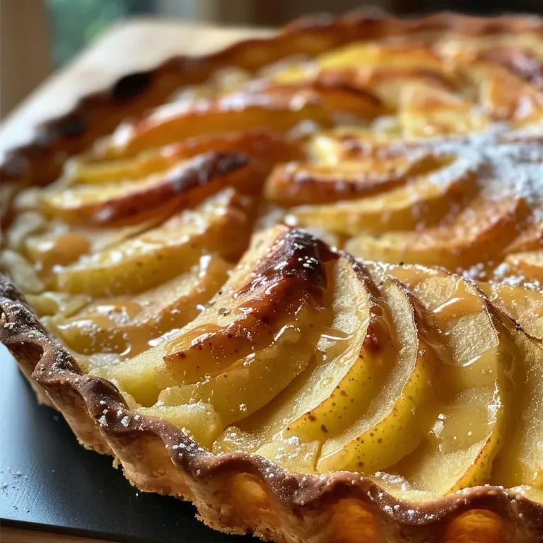 ['Close-up of a juicy Apfelauflauf dessert with baked apple slices on top.', 'Side view of Apfelauflauf showcasing its golden crust and apple filling.', 'Detailed shot of a delicious homemade Apfelauflauf highlighting its moist texture.', 'Appetizing view of freshly baked Apfelauflauf with apple slices and golden edges.']