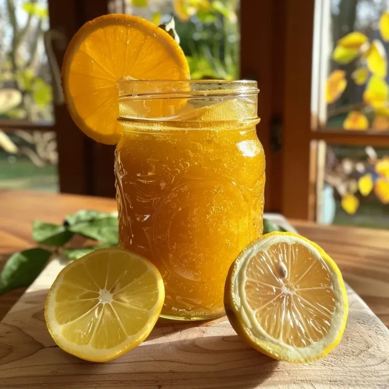 ['Close-up of a jar filled with pear jam infused with ginger and cinnamon.', 'Side view of Birnenmarmelade with visible ginger pieces and cinnamon sticks.', 'Detailed shot showcasing the smooth texture of pear ginger jam in a glass jar.', 'Glazed jar of jam with a vibrant hue, highlighting its fresh pear ingredients.']