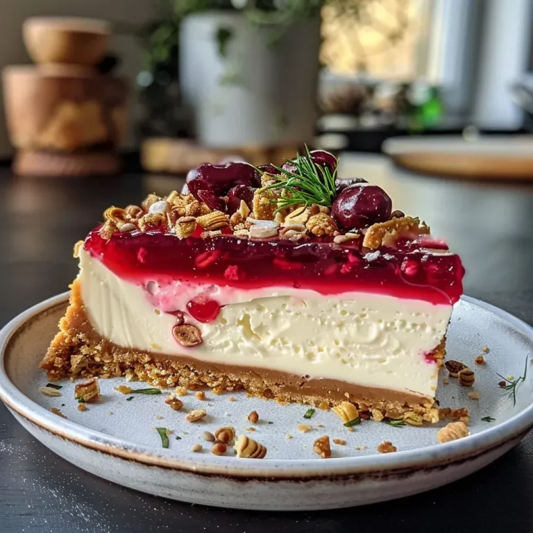 ['Close-up shot of beetroot cheesecake bites topped with crushed pistachios.', 'Side view of colorful cheesecake squares featuring red beet and green pistachios.', 'Juicy cheesecake pieces displayed on a plate, garnished with pistachio crumbs.', 'Tasty cheesecake bites with a vibrant beetroot layer and a sprinkle of nuts.']