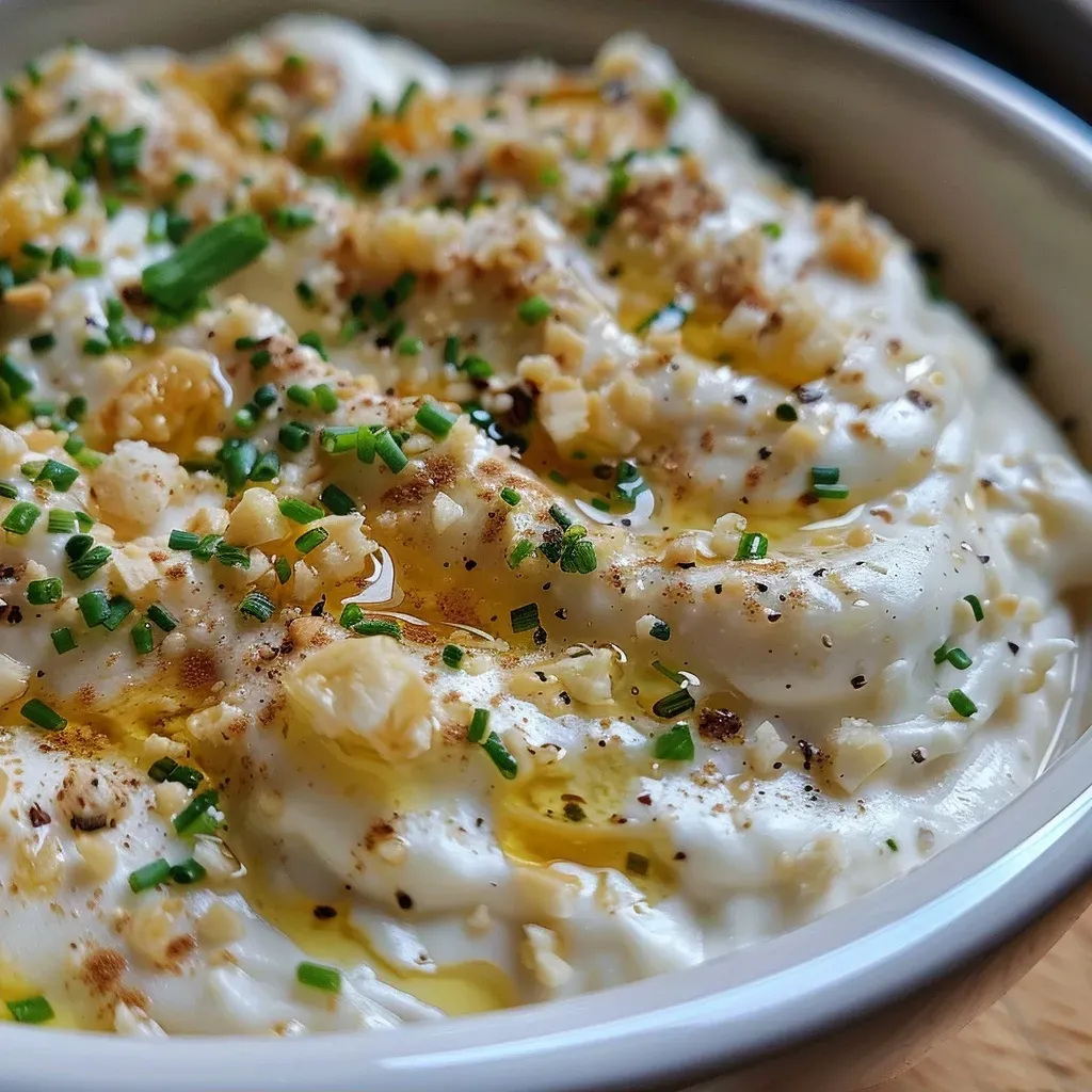 ['Close-up of Feigen Dip with honey and pistachios, garnished with fresh fig slices.', 'Side view of a creamy Feigen Dip served with honey and topped with chopped nuts.', 'Juicy Feigen Dip in a bowl, glistening with honey and decorated with fresh fig and pistachios.', 'A rich, creamy dip made from figs and cheese, drizzled with honey and sprinkled with pistachios.']