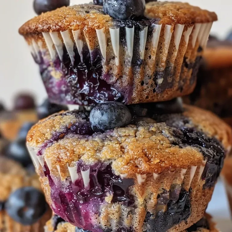 ['Close-up view of healthy blueberry lemon poppy seed protein muffins.', 'Side view of golden-brown protein muffins featuring blueberries and lemon zest.', 'Juicy blueberry lemon muffins with poppy seeds on a white plate.', 'Freshly baked protein muffins showcasing blueberries and a bright lemon touch.']