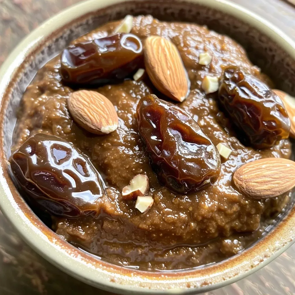 ['Close-up side view of a creamy caramel sauce in a glass jar.', 'Thick and glossy healthy caramel sauce served with a spoon.', 'Smooth, homemade caramel sauce drizzled over a piece of fruit.', 'Freshly made caramel sauce with a rich golden color in a bowl.']