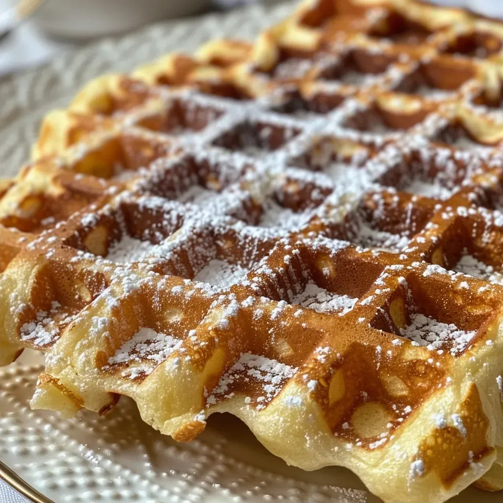 ['Close up of a golden-brown savory waffle with visible herbs and celery pieces.', 'Side view of freshly made savory waffles topped with chopped spring onions.', 'Appetizing image of a hearty waffle showcasing celery and a crispy texture.', 'Delicious savory waffle with a crisp exterior, highlighting its unique ingredients.']