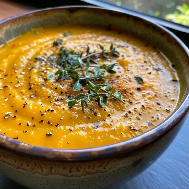 ['Close-up shot of creamy butternut squash soup in a bowl, garnished.', 'Side view of a hearty butternut squash soup showcasing its rich texture.', 'Vibrant orange butternut squash soup served in a rustic bowl with herbs.', 'Thick butternut squash soup with a hint of herbs and spices, captured beautifully.']