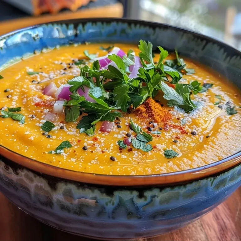 ['Close-up view of creamy pumpkin soup garnished with herbs in a bowl.', 'Side angle of a bowl filled with rich, orange Keto pumpkin soup.', 'Thick, velvety pumpkin soup displayed in a rustic bowl, garnished with parsley.', 'Warm pumpkin soup with coconut milk, served in a simple white bowl.']