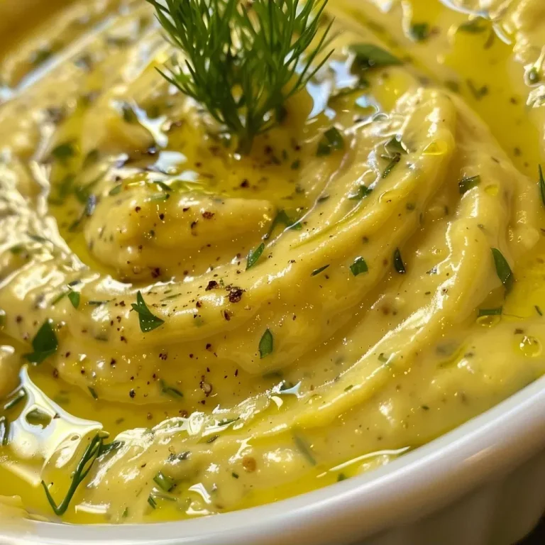 ['Close-up view of creamy green tahini dressing in a small bowl.', 'Side view of a vibrant green dressing made with herbs and tahini.', 'Thick, textured herbal dressing captured in a glass jar on a wooden table.', 'Freshly made green goddess tahini dressing with visible herbs and spices.']