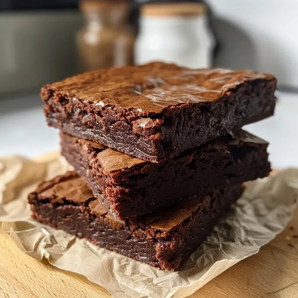 ['Close-up of rich, chocolatey Kürbis-Brownies with a moist texture, featuring a brown exterior and hints of pumpkin peeking through.', 'Side view of decadent Kürbis-Brownies, showcasing their shiny top and soft, tender edges, layered with dark chocolate.', 'Detailed image of Kürbis-Brownies, highlighting their dense structure and inviting sheen, with spices subtly suggested in the appearance.', 'Close-up shot of Kürbis-Brownies showing a luscious, gooey texture and chocolate chunks, set against a simple background.']