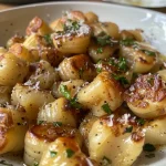 ['Close-up view of a vibrant Kürbis Gnocchi dish, showing soft dumplings and colorful vegetables.', 'Side view of a delicious Kürbis Gnocchi Pfanne, highlighting the creamy texture and fall ingredients.', 'Juicy Kürbis Gnocchi served in a skillet, featuring pumpkin, onion, and garlic in a savory broth.', 'Plated Kürbis Gnocchi dish with a rich orange color from Hokkaido pumpkin and herbs.']