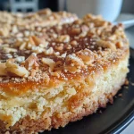 ['Close-up side view of a moist sugar-free pumpkin cake with a golden-brown crust.', 'Detailed shot of a slice of Kürbiskuchen, showcasing its juicy texture and rich color.', 'Side profile of a luscious sugar-free pumpkin cake, highlighting the creamy frosting and spices.', 'Close-up view of a slice of delicious Kürbiskuchen, emphasizing its soft and moist interior.']