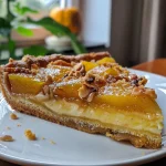 ['Close-up view of a slice of Kürbistarte with a golden crust and creamy pumpkin filling.', 'Side angle of a pumpkin pie showcasing its rich texture and colorful toppings.', 'Juicy Kürbistarte slice highlighting the smooth filling and decorative pumpkin seeds on top.', 'Delicious pumpkin pie with a flaky crust and vibrant orange filling, served on a rustic table.']