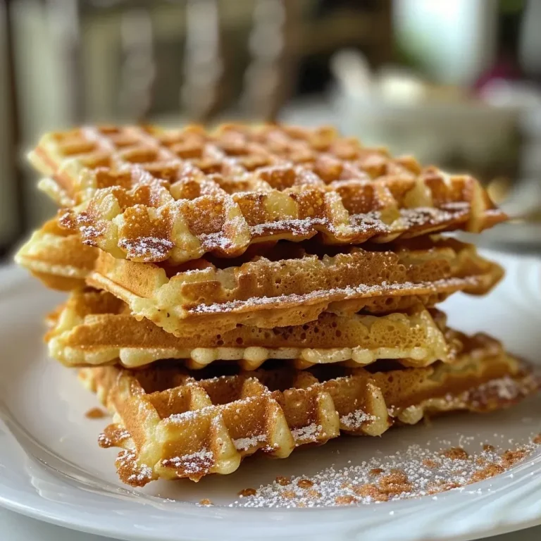 ['Close-up view of pumpkin waffles topped with maple syrup and pecans.', 'Side angle of fluffy pumpkin waffles drizzled with syrup and sprinkled with powdered sugar.', 'Delicious Kürbiswaffeln served with a pat of butter and a dollop of whipped cream.', 'A stack of warm pumpkin waffles garnished with whipped cream and nuts.']