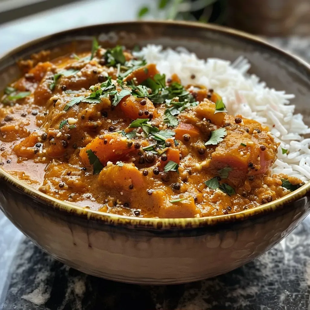 ['Close-up view of a juicy lamb plum curry in a bowl, garnished with fresh herbs.', 'Appetizing side view of a vibrant lamb curry dish with plums, served in a rustic plate.', 'Delicious lamb plum curry showcasing tender meat and rich sauce, presented in a deep dish.', 'Colorful and aromatic lamb curry featuring plums, captured in a warm, inviting setting.']