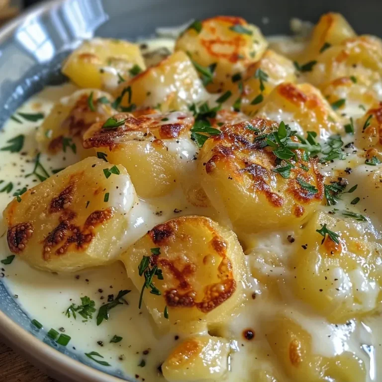 ['Creamy Lauch Kartoffel Püree in a bowl with a spoon beside it.', 'Side view of a delicious potato-leek puree showing its smooth texture.', 'Close-up of Lauch Kartoffel Püree garnished with a sprinkle of nutmeg.', 'A serving of green and white Lauch Kartoffel Püree in a rustic dish.']