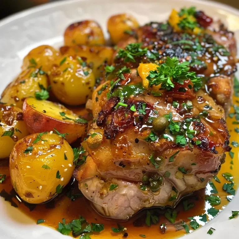 ['A colorful dish of roasted vegetables including carrots, peppers, and quinces, served in a rustic bowl.', 'Close-up view of marinated oven-roasted vegetables featuring bright hues of red, yellow, and orange.', 'Juicy mix of roasted quinces and assorted vegetables, beautifully arranged in a dish.', 'A side view of Ofengemüse mit Quitten showcasing vibrant vegetables and a glossy glaze.']
