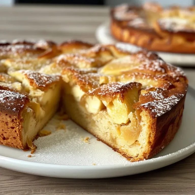 ['Close-up side view of a moist Pastinaken-Birnen-Kuchen showcasing the pear topping and crumb.', 'Detailed side view of a slice of Pastinaken-Birnen-Kuchen, highlighting its texture and ingredients.', 'Juicy slice of Pastinaken-Birnen-Kuchen with visible pear pieces and a golden crust.', 'Side profile of a deliciously baked Pastinaken-Birnen-Kuchen, focusing on its inviting appearance.']