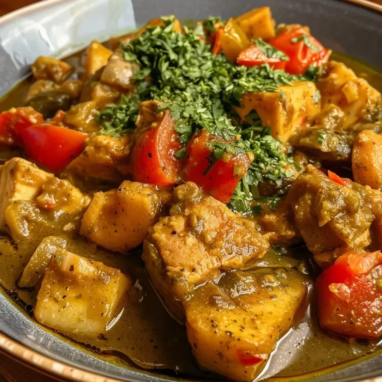 ['A close-up view of a bowl of creamy Pastinakencurry topped with vibrant Korianderpesto.', 'A side photo showcasing hearty Pastinakencurry with a drizzle of fresh Korianderpesto.', 'Juicy Pastinakencurry with Korianderpesto, presented in an inviting dish, highlighting colorful ingredients.', 'A detailed shot of a delicious Pastinakencurry garnished with green Korianderpesto, surrounded by fresh vegetables.']
