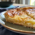 ['Close-up view of Pfannküchlein topped with sliced pears and drizzled with syrup.', 'Side view of a stack of fluffy Pfannküchlein featuring caramelized pears.', 'Juicy Pfannküchlein with a golden hue, adorned with pear slices.', 'A delectable serving of Pfannküchlein with pears, ready to be enjoyed.']