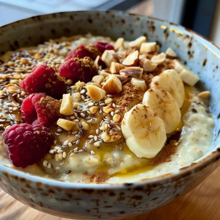 ['Close-up of creamy porridge topped with grape compote in a bowl.', 'Side view of porridge with glistening grape compote and sliced almonds.', 'A bowl of oatmeal garnished with fresh grapes and honey drizzle.', 'Textured porridge with a rich grape sauce, almonds, and a sprinkle of cinnamon.']
