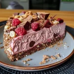 ['Close-up view of a moist protein torte topped with peanuts and caramel.', 'Side angle of a flourless protein cake adorned with a drizzle of caramel and peanuts.', 'Juicy protein torte featuring layers of peanut butter and chocolate elements.', 'Detailed image of a delicious torte made from chickpeas and topped with nuts and chocolate.']