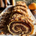 ['Close-up side view of Sahnekaramell Fig Rolls with visible fig filling.', 'Juicy Sahnekaramell Fig Rolls showcasing a flaky pastry exterior.', 'Detailed image of Sahnekaramell Fig Rolls emphasizing the texture and ingredients.', 'A photographic view of Sahnekaramell Fig Rolls highlighting the caramel and fig blend.']