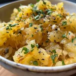 ['Close-up view of juicy Spitzkohl in creamy mustard sauce.', 'Side view of tender Spitzkohl garnished with cream and mustard sauce.', 'Thick slice of Spitzkohl drizzled with rich, creamy mustard sauce.', 'Delicious Spitzkohl surrounded by a luscious Sahne-Senf-Soße.']