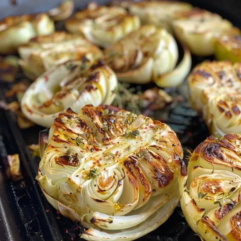 ['Juicy grilled Spitzkohl with a golden-brown exterior and garnished with herbs.', 'Close-up of grilled Spitzkohl, showcasing its charred leaves and vibrant herbs.', 'Side view of succulent grilled Spitzkohl, highlighting its rich colors and textures.', 'Freshly grilled Spitzkohl, drizzled with olive oil and sprinkled with parsley.']
