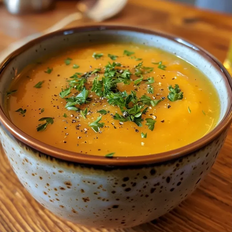 ['Bowl of sweet potato and quince soup garnished with speck and drizzled with paprika oil.', 'Close-up view of a creamy sweet potato and quince soup topped with dried plums and spices.', 'Rich orange soup featuring sweet potatoes and quinces, with crispy bacon and a hint of paprika oil.', 'Delicious Süßkartoffel-Quittensuppe with speckzwetschken and vibrant olive oil drizzle.']