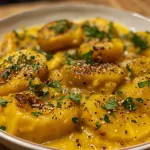['Creamy Topinamburpüree served with potatoes in a white bowl.', 'Side view of smooth Topinamburpüree featuring potatoes, garnished simply.', 'Close-up of vibrant Topinamburpüree and fluffy mashed potatoes on a plate.', 'Textured Topinamburpüree paired with rustic boiled potatoes in a casual setting.']