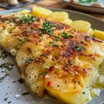 ['A side view of baked Spitzkohl garnished with yogurt dressing and walnuts.', 'Close-up of roasted Spitzkohl drizzled with creamy yogurt sauce and sprinkled with nuts.', 'A delicious serving of oven-baked Spitzkohl topped with yogurt dressing and herbs.', 'Juicy baked Spitzkohl displayed with a yogurt dressing and green parsley.']