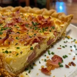 ['Close-up view of a slice of Wirsingquiche showcasing its golden crust and filling.', 'Side view of a delicious Wirsingquiche highlighting the textured layers of cabbage and cheese.', 'A delectable slice of Wirsingquiche with visible ingredients, served on a plate.', 'Juicy, savory slice of Wirsingquiche revealing the rich filling and flaky crust.']