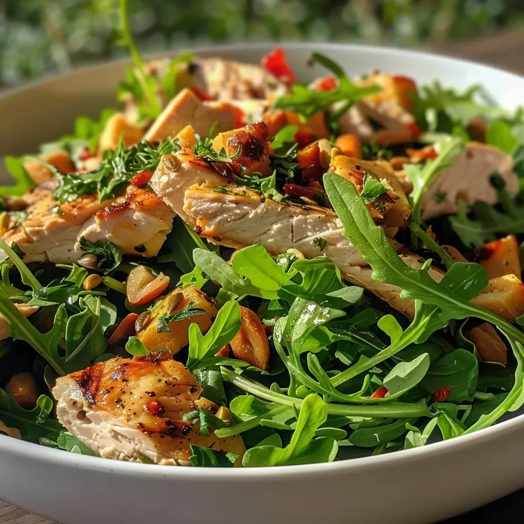 ['Close-up view of a colorful Zwetschgen Kürbis Vogerlsalat with fresh ingredients.', 'Side angle of a delicious Zwetschgen Kürbis Vogerlsalat garnished with herbs.', 'Vibrant Zwetschgen Kürbis Vogerlsalat featuring squash and plums on a plate.', 'Detailed shot of a salad with Zwetschgen, pumpkin, and arugula ingredients.']