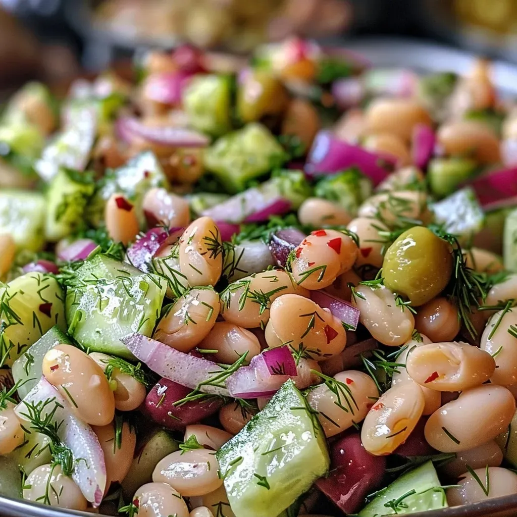 Bohnensalat mit Dill