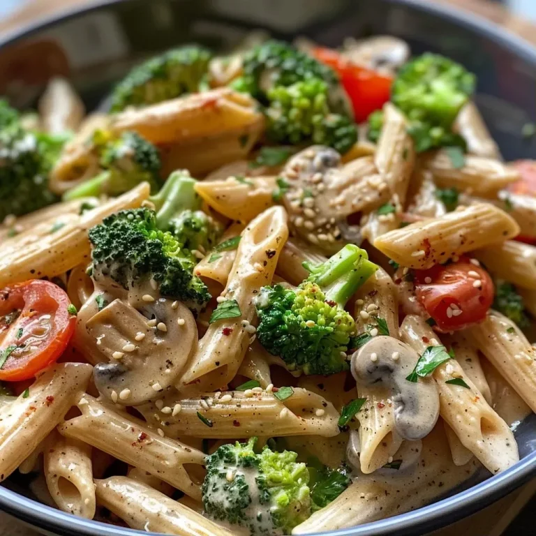 Deliciosa Pasta Vegana: Cremosa y Llenadora de Sabor Creamy Vegetable Pasta (Vegan!)