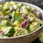 Cremiger Gurken-Avocado-Salat