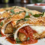 Einfache Chicken Parmesan Wraps