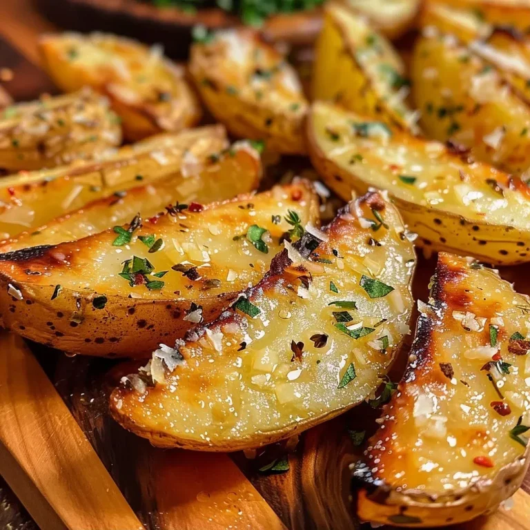 Köstliche Kartoffelspalten: Knoblauch und Parmesan für den perfekten Crunch Knusprige Knoblauch Parmesan Kartoffelspalten Lecker Einfach!