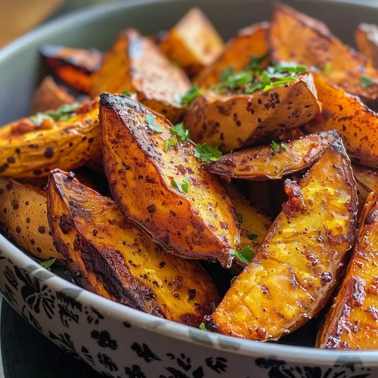 Knusprige Süßkartoffel-Wedges