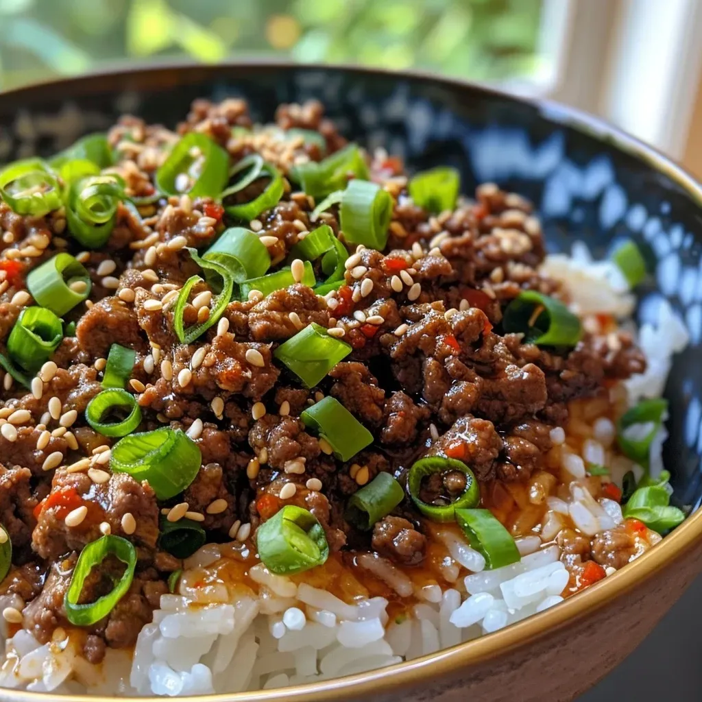 Koreanisches Hackfleisch-Bowl