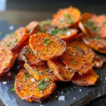 Krosse Süßkartoffel-Chips: Gesund snacken leicht gemacht