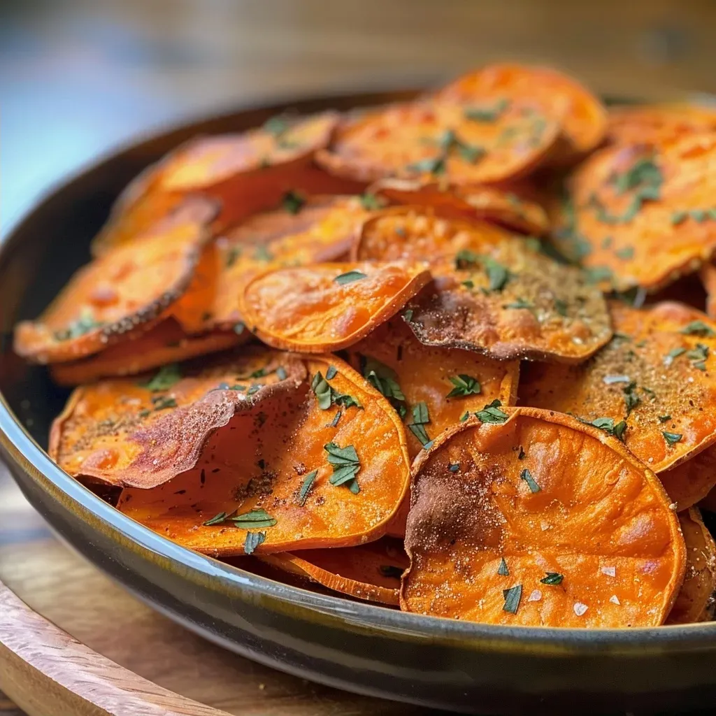 Krosse Süßkartoffel-Chips: Gesund snacken leicht gemacht