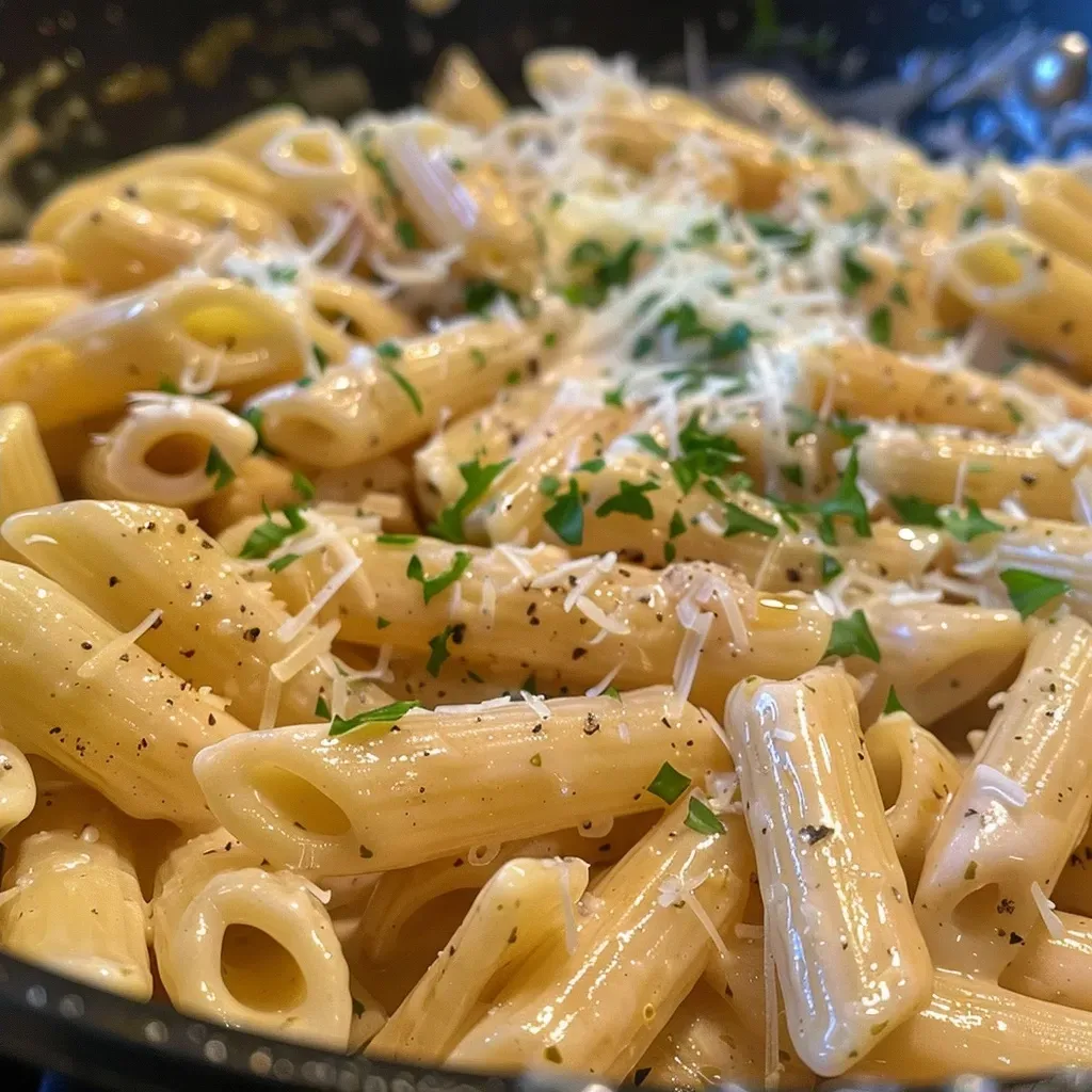 One Pot Cremige Parmesan Pasta